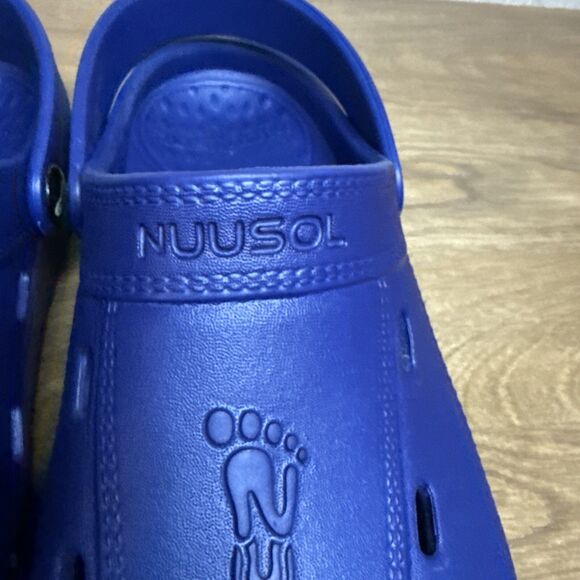 NUUSOL Unisex McCall Blue Clog Light EVASOL Foam Footwear Sandal Women 7 EUC - Picture 3 of 11